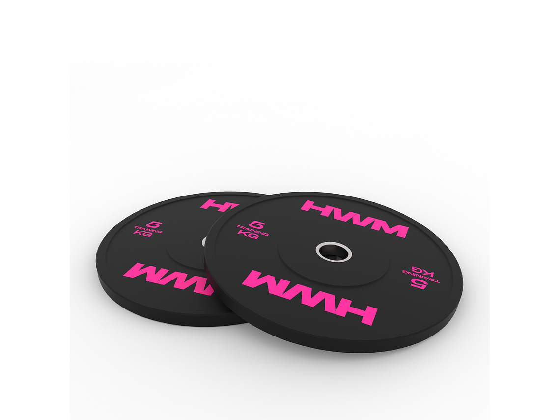 Par Bumper Plates Pink Color 5kg | HWM® 2