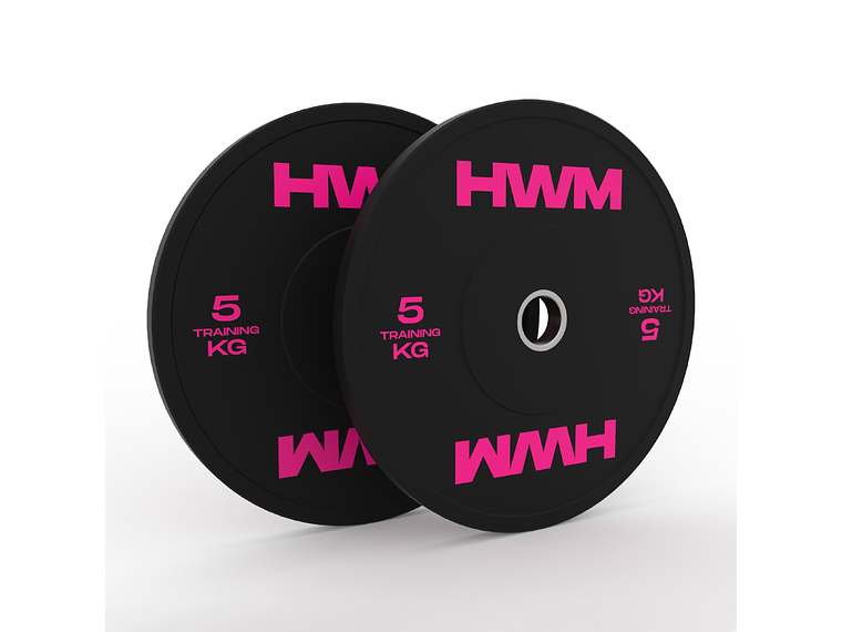 Par Bumper Plates Pink Color 5kg | HWM® 3