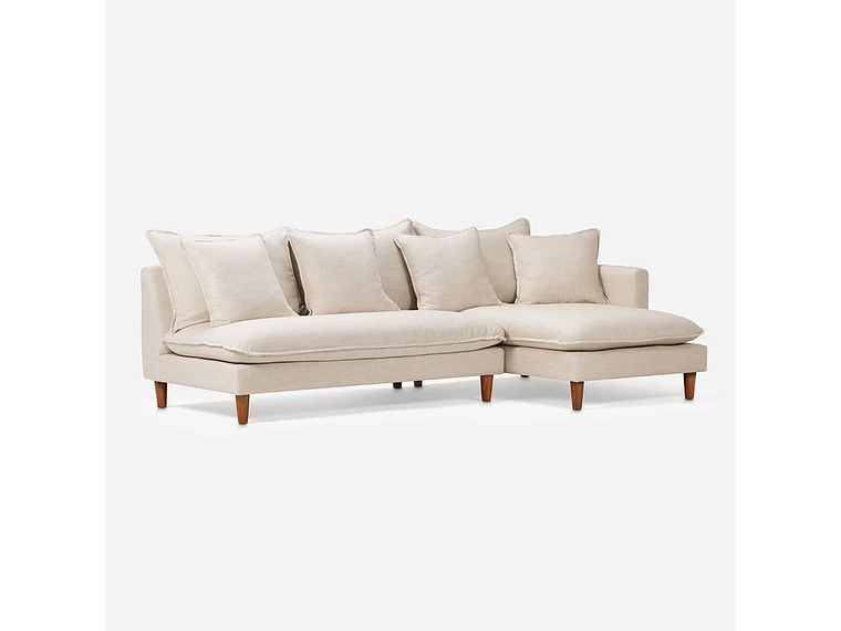 SOFÁ SECCIONAL ROSEN DUNSTER DERECHO 3 CUERPOS BEIGE 6