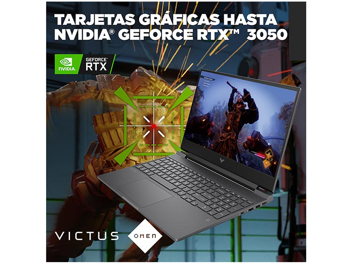 NOTEBOOK GAMER HP VICTUS 15-FB0131LA AMD RYZEN 7 16GB RAM 512GB SSD NVIDIA RTX 3050 15.6 5