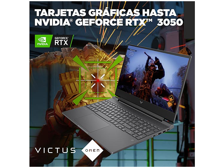 NOTEBOOK GAMER HP VICTUS 15-FB0131LA AMD RYZEN 7 16GB RAM 512GB SSD NVIDIA RTX 3050 15.6 5