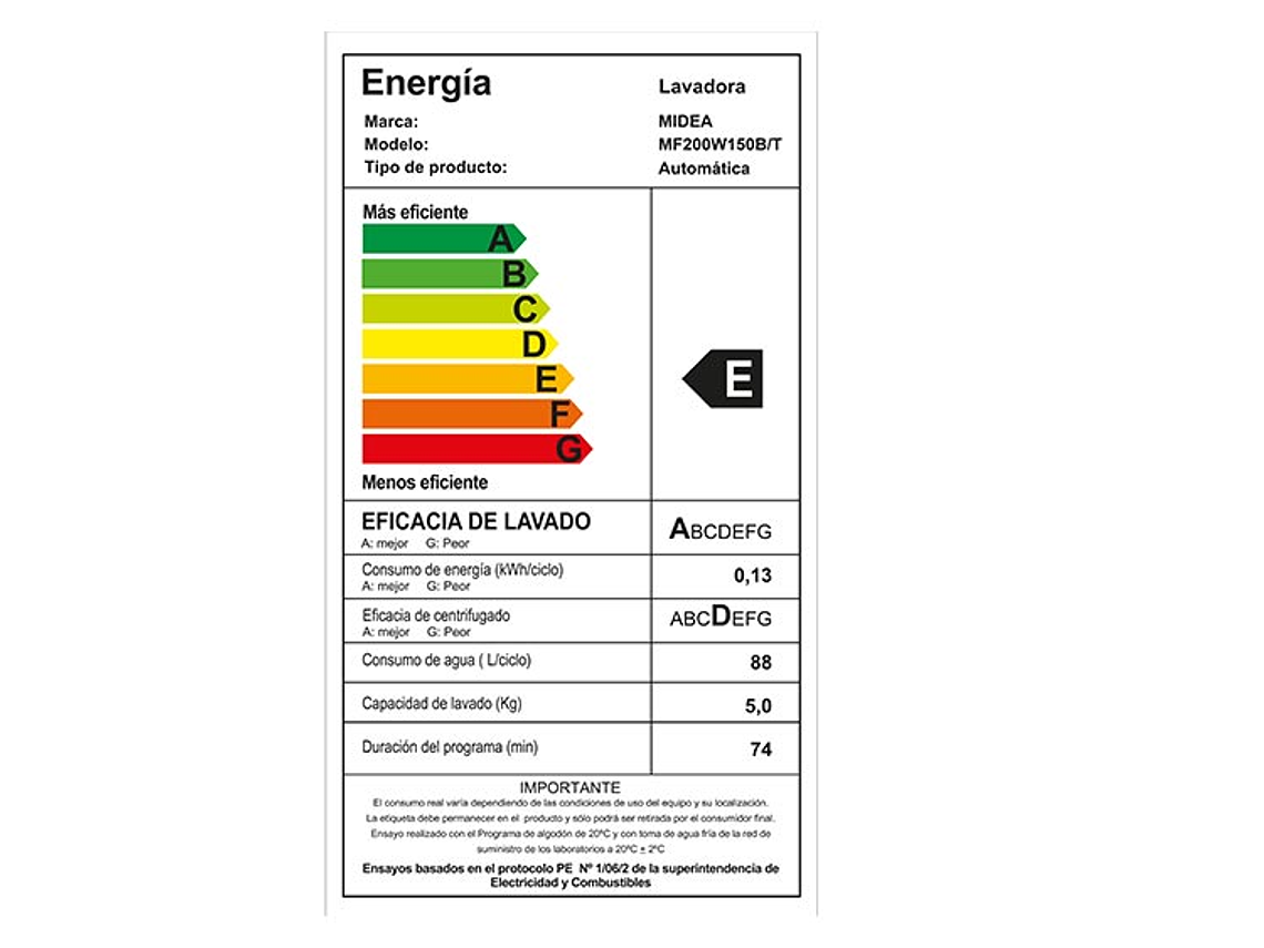 LAVADORA CARGA FRONTAL MIDEA MF200W150B/T 15KG GRAFITO 7