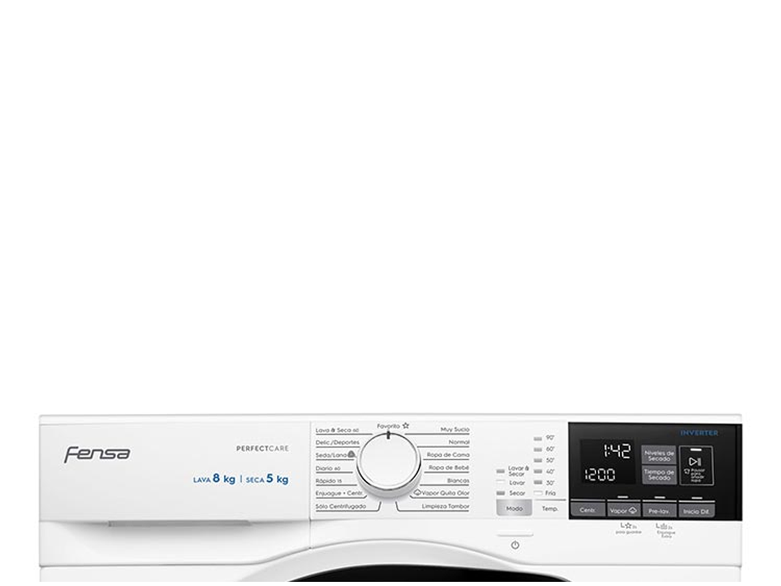 LAVADORA SECADORA FENSA PERFECT CARE 8WD  8KG/5KG BLANCO 2