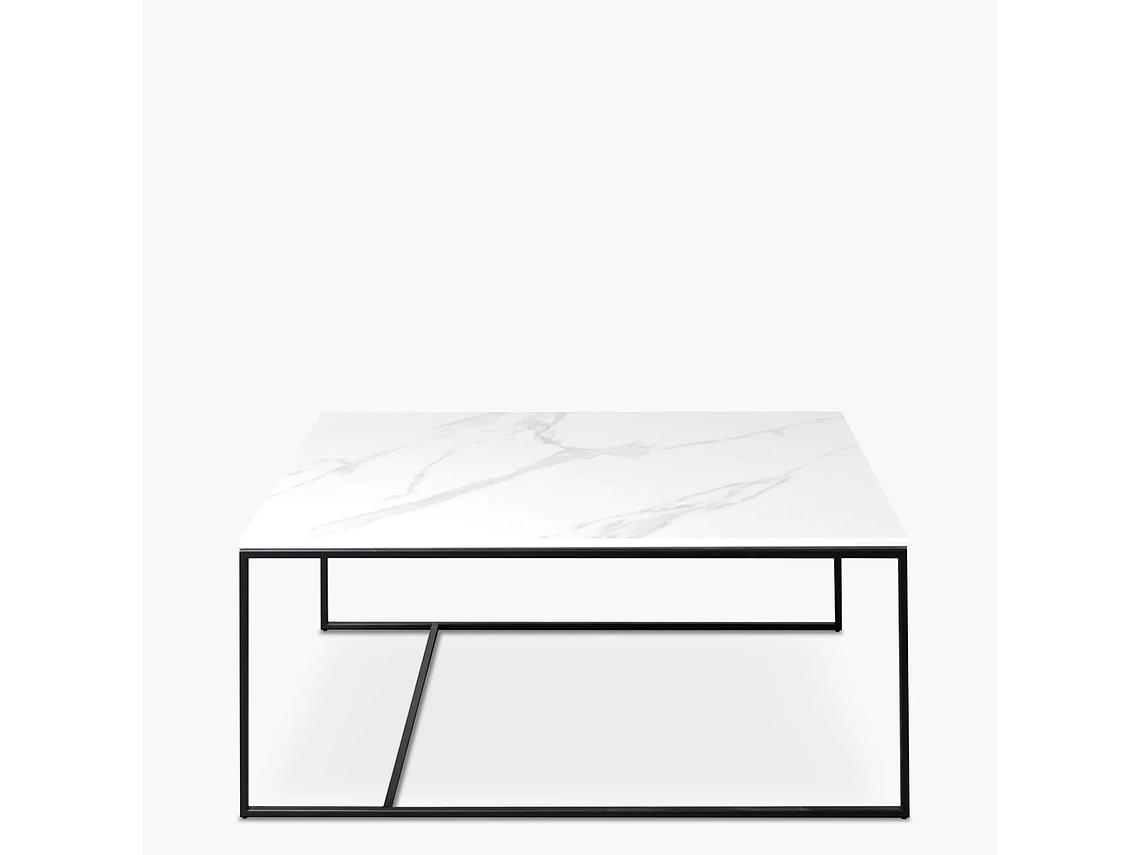 MESA DE CENTRO FORM DESIGN ALONZA TIPO MÁRMOL 90 BLANCO CERÁMICA 2