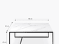 MESA DE CENTRO FORM DESIGN ALONZA TIPO MÁRMOL 90 BLANCO CERÁMICA - Miniatura 3