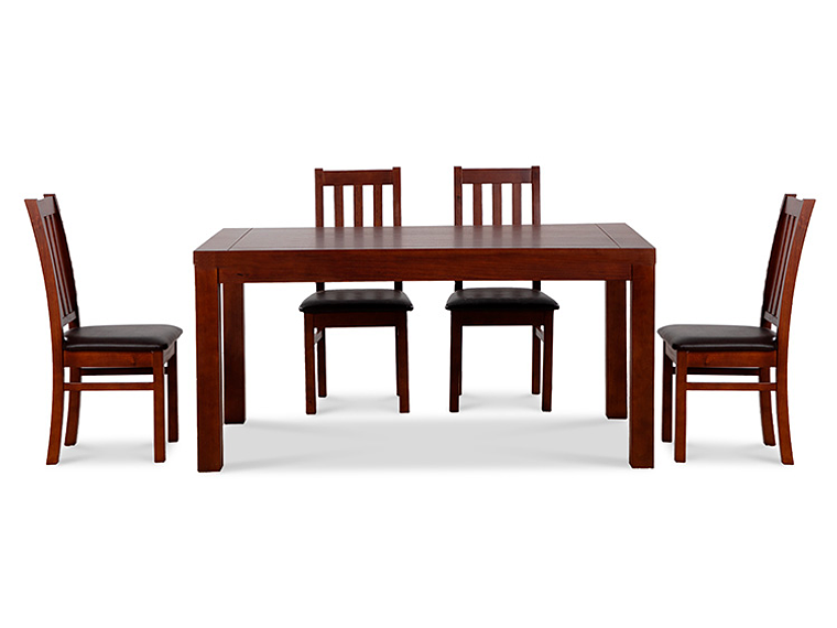  JUEGO DE COMEDOR CIC ÑUBLE PU 6 SILLAS CHOCOLATE 3