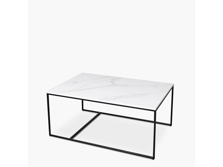 MESA DE CENTRO FORM DESIGN ALONZA TIPO MÁRMOL 90 BLANCO CERÁMICA 4