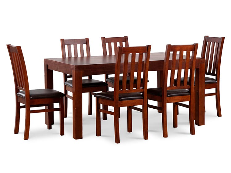  JUEGO DE COMEDOR CIC ÑUBLE PU 6 SILLAS CHOCOLATE 7