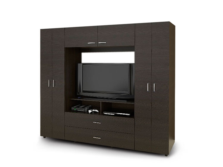 CLOSET TUHOME ENTRETENIMIENTO MANILA Z- 200 6 PUERTAS 2 CAJONES 1