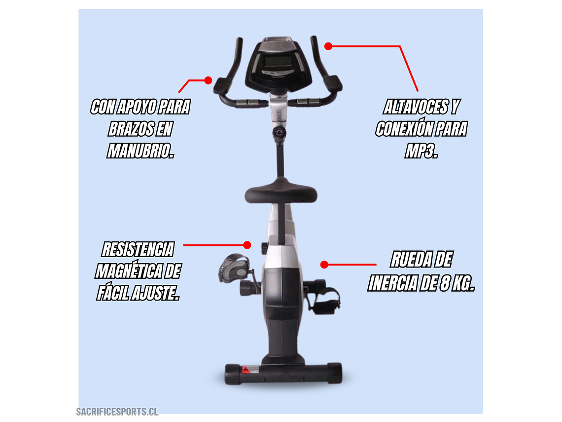 BICICLETA ESTÁTICA SACRIFICE SPORTS T16 2