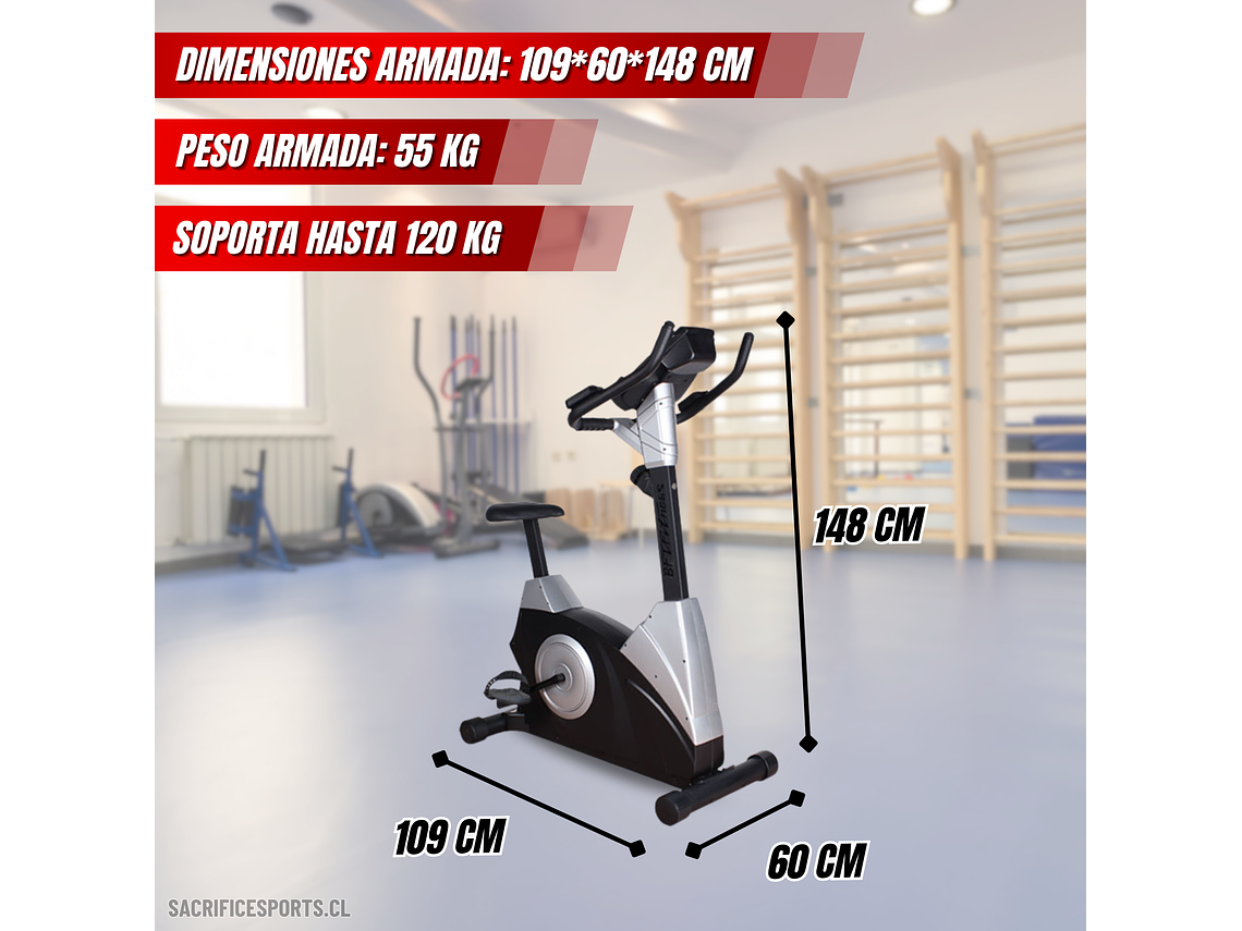 BICICLETA ESTÁTICA SACRIFICE SPORTS T16 4