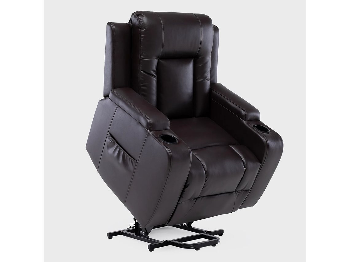 BERGER STAND UP BROWN CON VIBROMASAJE 8 PUNTOS + CONTROL REMOTO + CALEFACCION 1