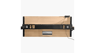 ESCRITORIO FORM OFFICE COSMO ELÉCTRICO DUAL CON PASACABLES 160X70 METAL