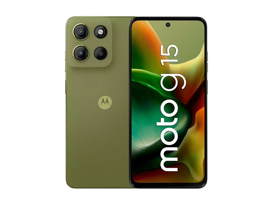 CELULAR MOTO G15 4GB 128GB ANDROID 15 6.7' VERDE 1