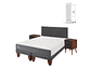 JUEGO DE DORMITORIO CIC CAMA EUROPEA SMART KING + SET EUFRATES - Miniatura 2