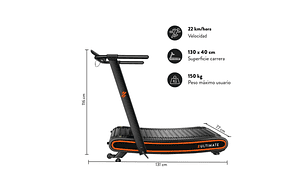 TROTADORA ULTIMATE FITNESS C300 22 KM/HR CURVA