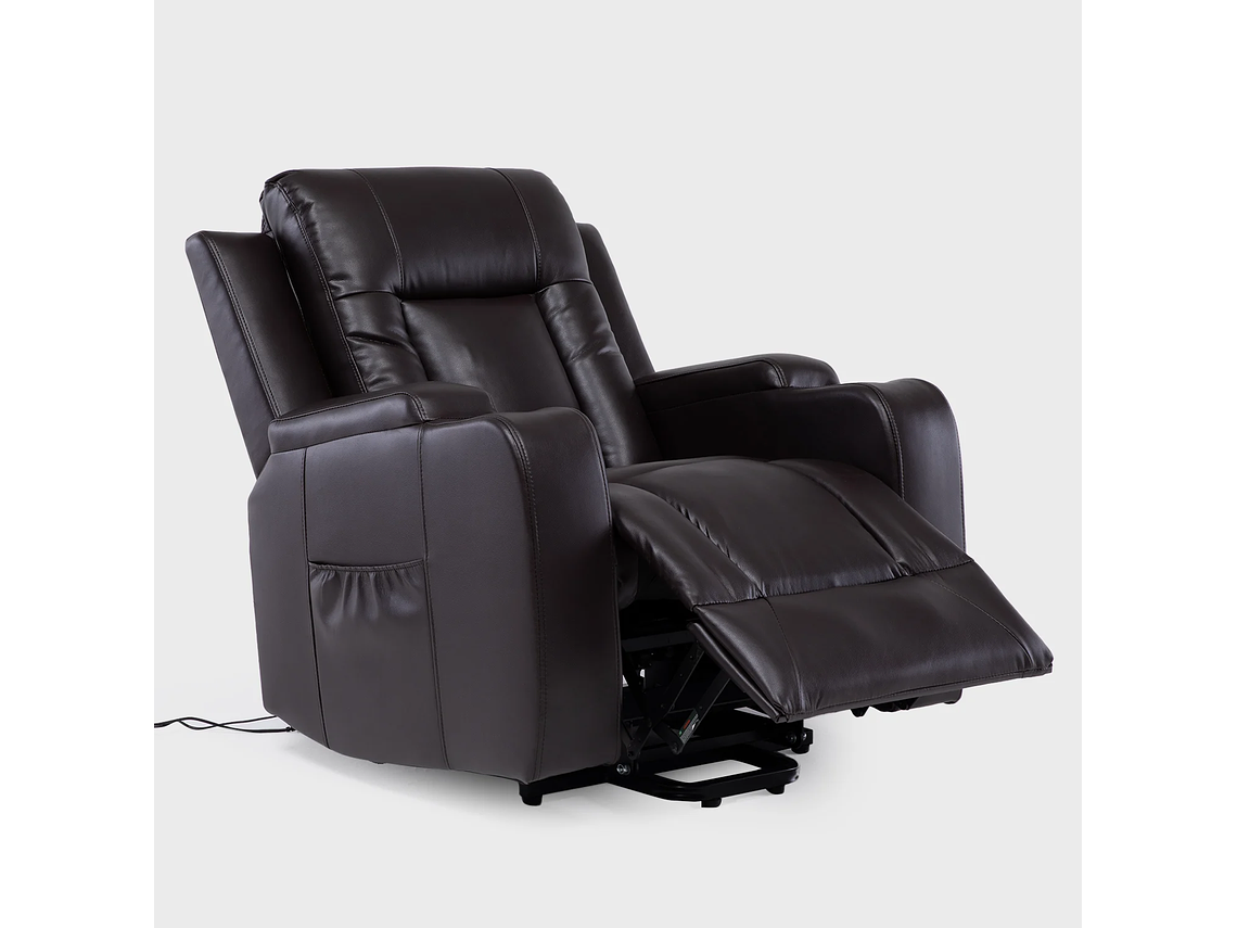 BERGER STAND UP BROWN CON VIBROMASAJE 8 PUNTOS + CONTROL REMOTO + CALEFACCION 3