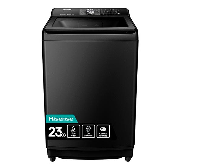 LAVADORA CARGA SUPERIOR HISENSE WT3T2325DB 23KG NEGRO 1