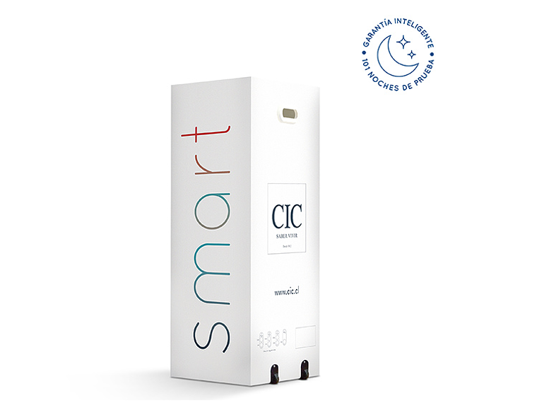 JUEGO DE DORMITORIO CIC CAMA EUROPEA SMART KING + SET EUFRATES 5