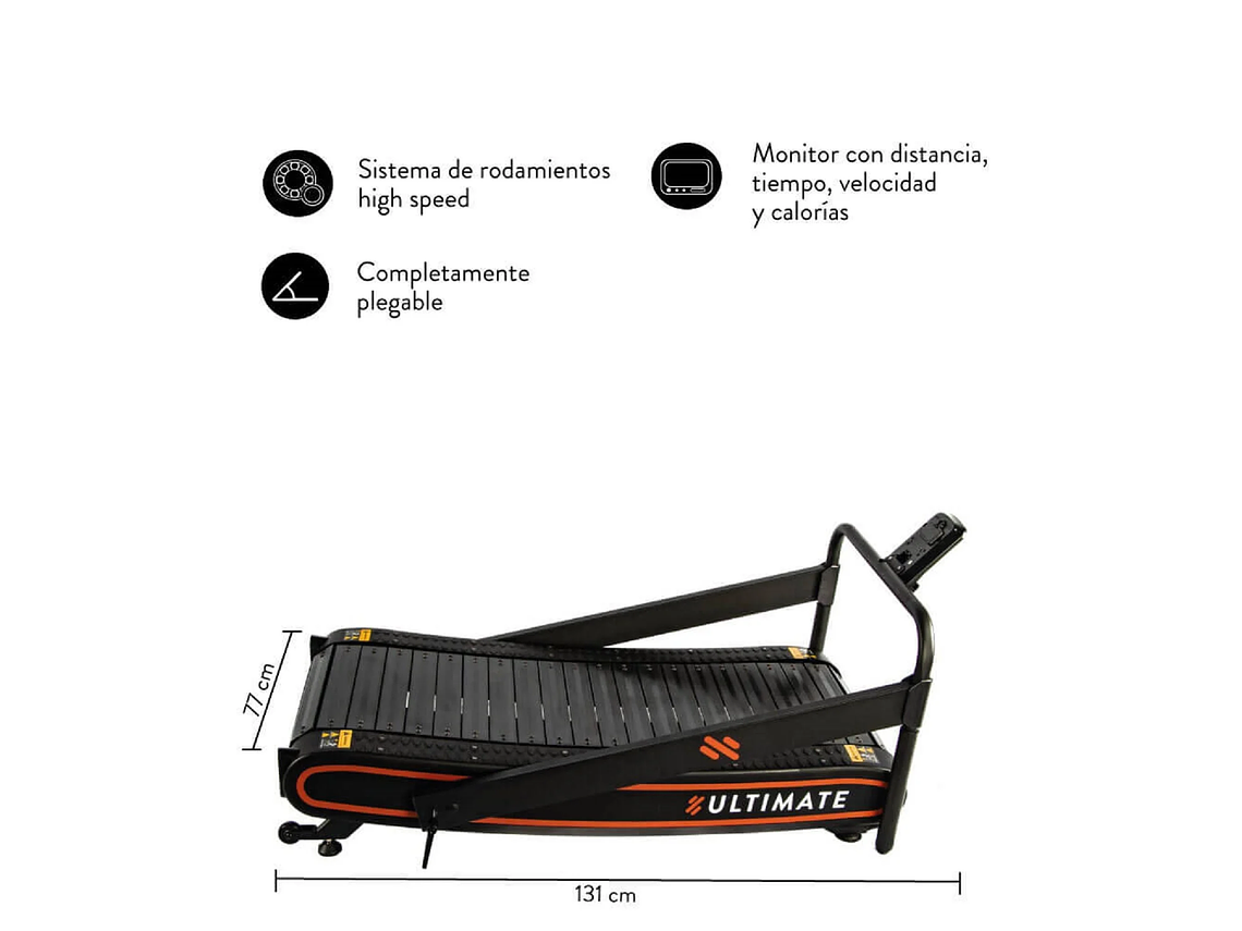 TROTADORA ULTIMATE FITNESS C300 22 KM/HR CURVA 5