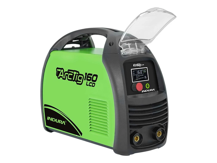 SOLDADORA INVERTER 160A INDURA CON PANTALLA LCD PROTECCION SOBRECARGA 1