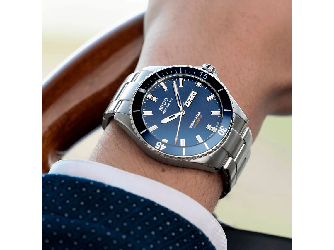 RELOJ MIDO OCEAN STAR 200 ACERO 4