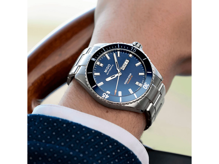 RELOJ MIDO OCEAN STAR 200 ACERO 4