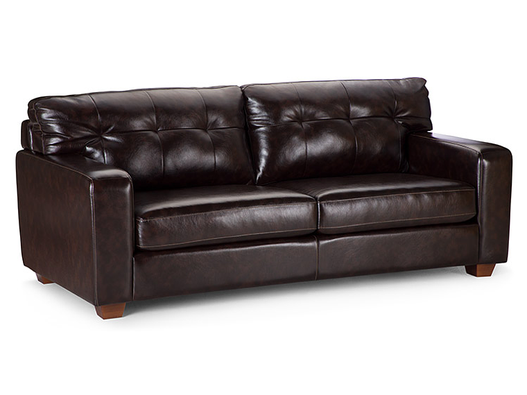 SOFÁ ROSEN BREMEN PU BITONO 3 CUERPOS CHOCOLATE 7