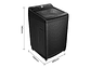 LAVADORA CARGA SUPERIOR HISENSE WT3T2325DB 23KG NEGRO - Miniatura 4