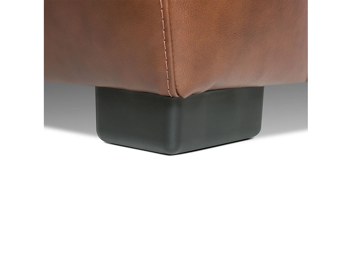 SOFÁ ROSEN FLAMINIO 3 CUERPOS CUERO CARAMELO 6