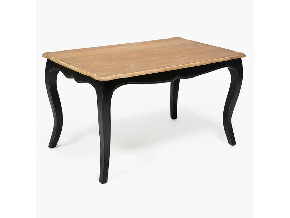 MESA COMEDOR VITTORIA RECTANGULAR NEGRA 135X85X75 1