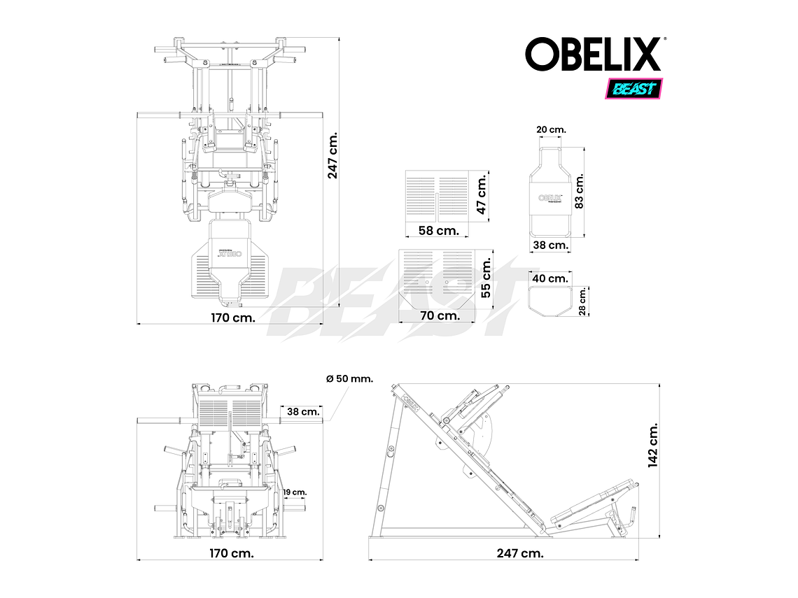 Dual Prensa Hack Beast | Obelix 2