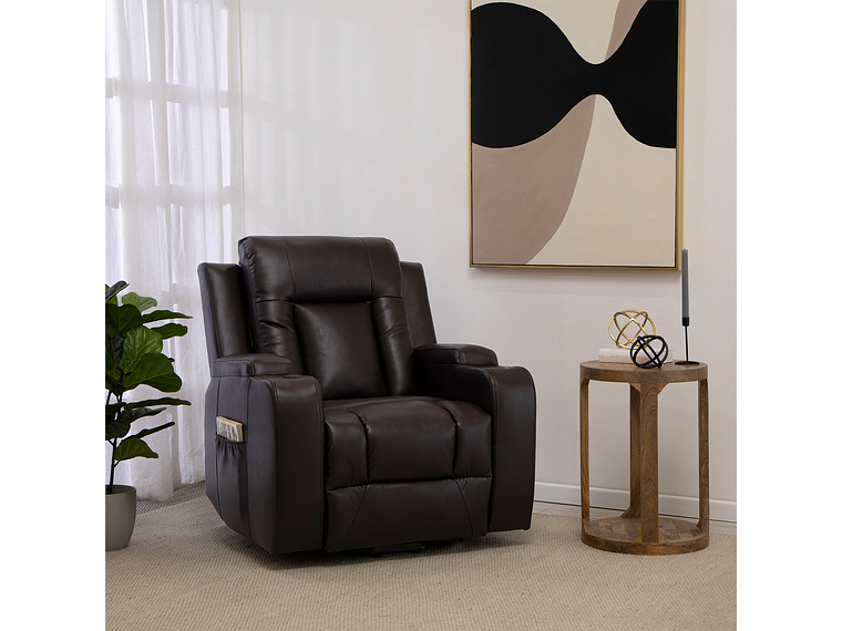 BERGER STAND UP BROWN CON VIBROMASAJE 8 PUNTOS + CONTROL REMOTO + CALEFACCION 6