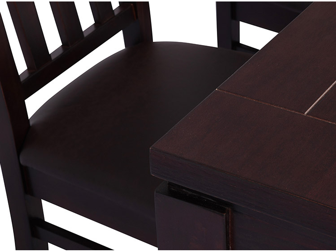 JUEGO DE COMEDOR CIC ÑUBLE PU 6 SILLAS CHOCOLATE 3