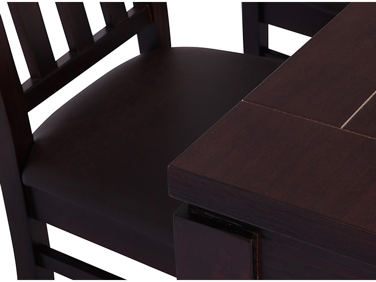 JUEGO DE COMEDOR CIC ÑUBLE PU 6 SILLAS CHOCOLATE 3