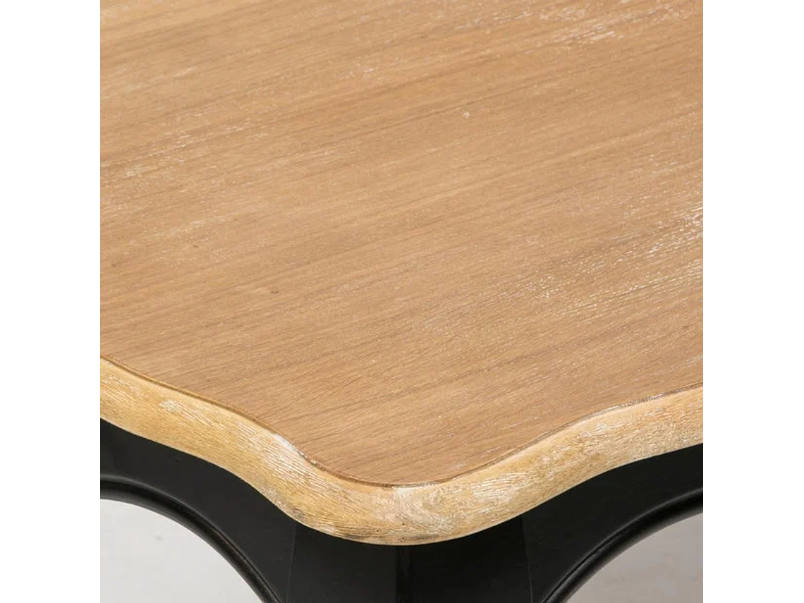 MESA COMEDOR VITTORIA RECTANGULAR NEGRA 135X85X75 4