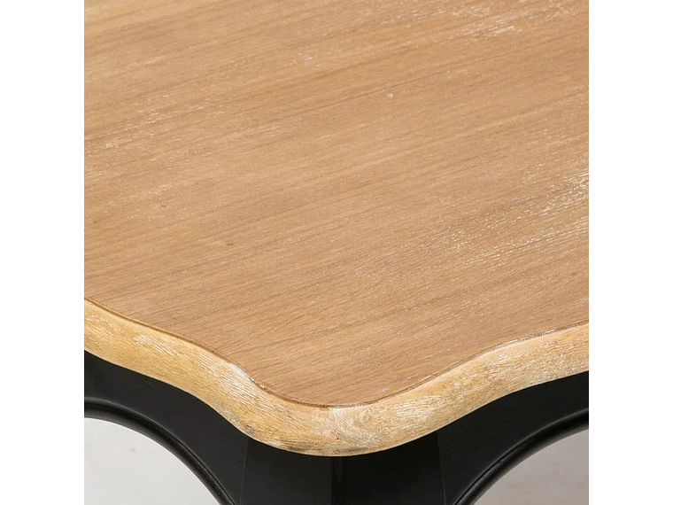 MESA COMEDOR VITTORIA RECTANGULAR NEGRA 135X85X75 4