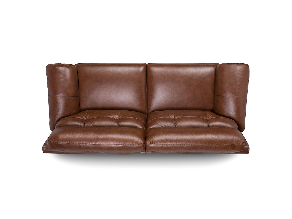 SOFÁ ROSEN FLAMINIO 3 CUERPOS CUERO CARAMELO 8