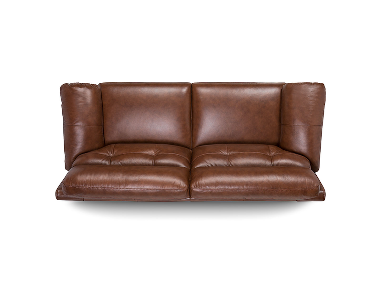 SOFÁ ROSEN FLAMINIO 3 CUERPOS CUERO CARAMELO 8