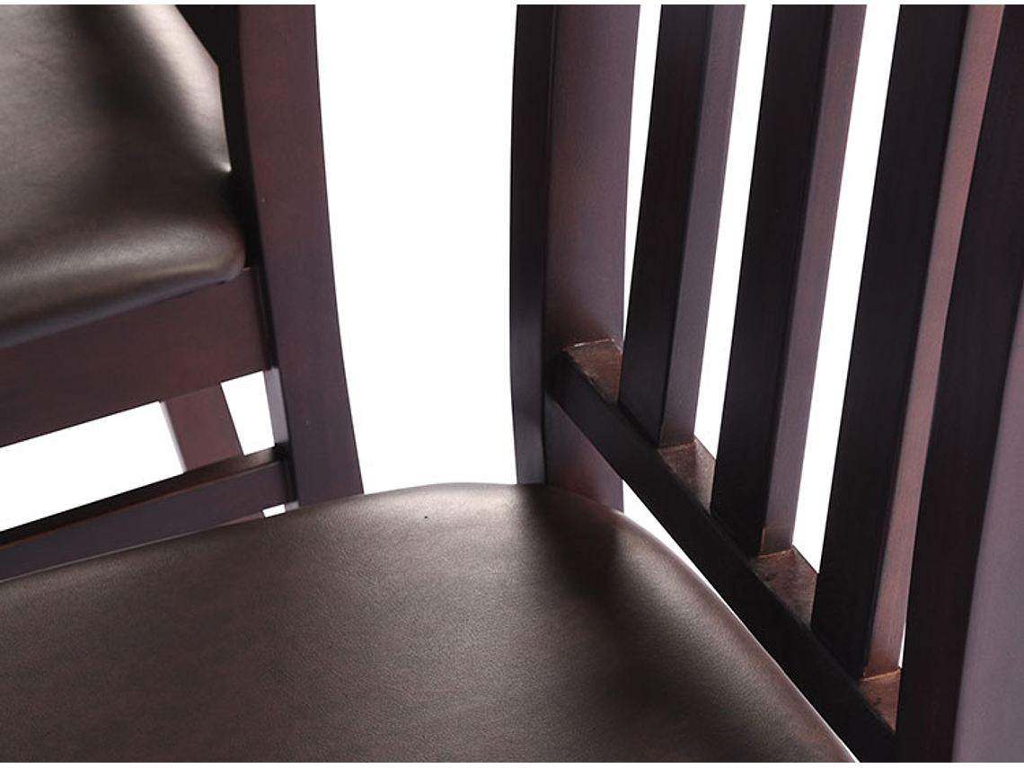 JUEGO DE COMEDOR CIC ÑUBLE PU 6 SILLAS CHOCOLATE 8