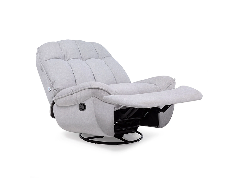 BERGERE VYS SPA MILLENIUM WHITE ACERO FELPA BLANCO INVIERNO MECEDOR GIRATORIO Y RECLINABLE 1