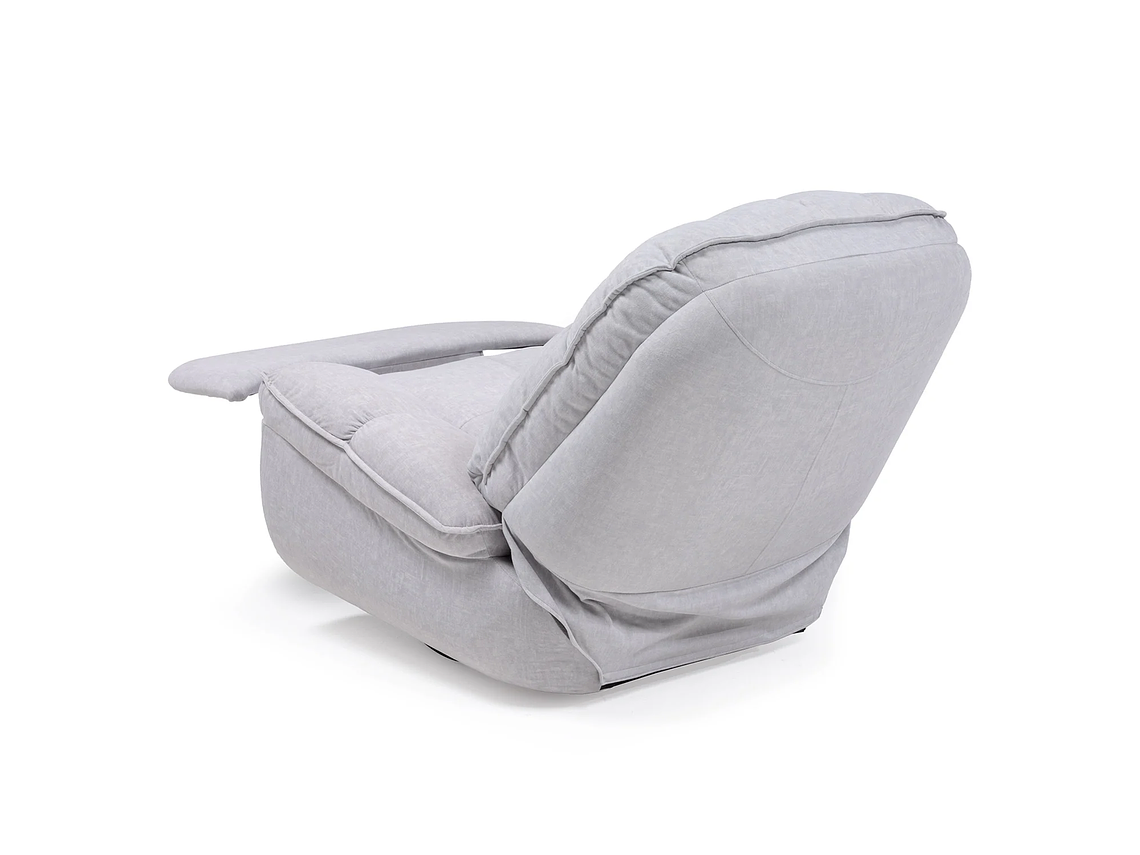 BERGERE VYS SPA MILLENIUM WHITE ACERO FELPA BLANCO INVIERNO MECEDOR GIRATORIO Y RECLINABLE 2