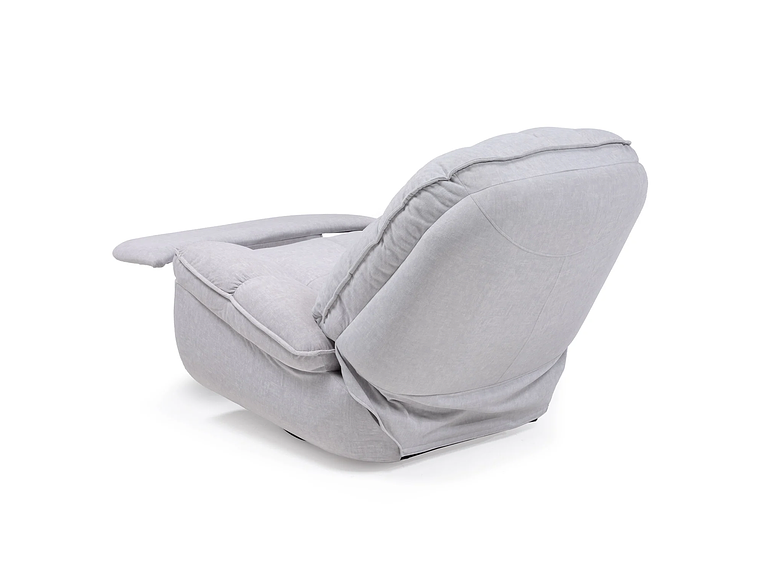 BERGERE VYS SPA MILLENIUM WHITE ACERO FELPA BLANCO INVIERNO MECEDOR GIRATORIO Y RECLINABLE 2