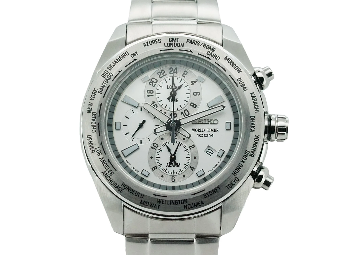 RELOJ DE PULSERA SEIKO SPL029P1 HOMBRE CRITERIA WORLDTIMER 5