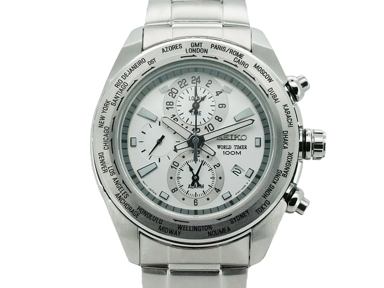 RELOJ DE PULSERA SEIKO SPL029P1 HOMBRE CRITERIA WORLDTIMER 5