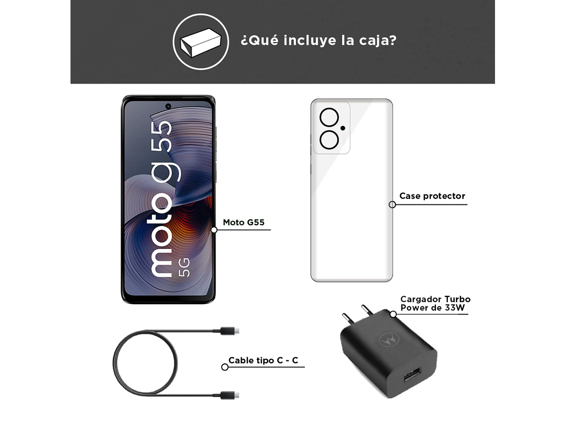 MOTOROLA MOTO G55 BLACK 8+256 5