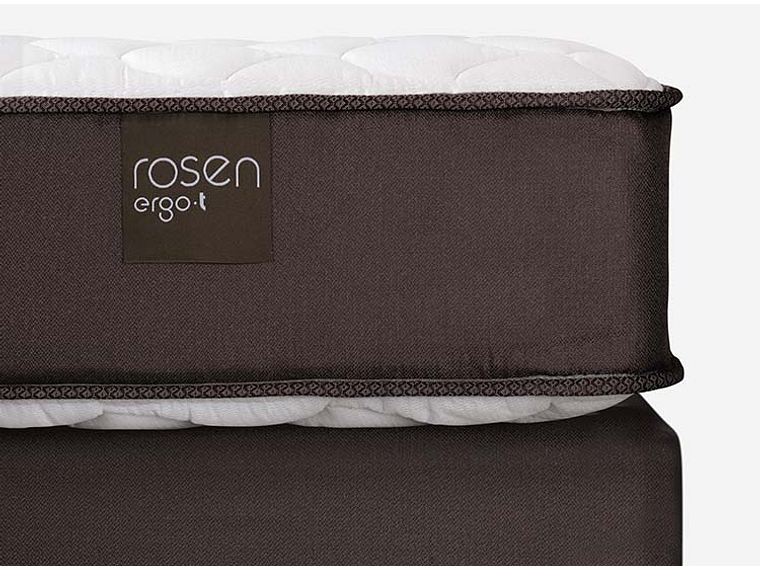 JUEGO DE DORMITORIO ROSEN CAMA EUROPEA ERGO T 1 PLAZA + SET TABOR CARMAREL 9