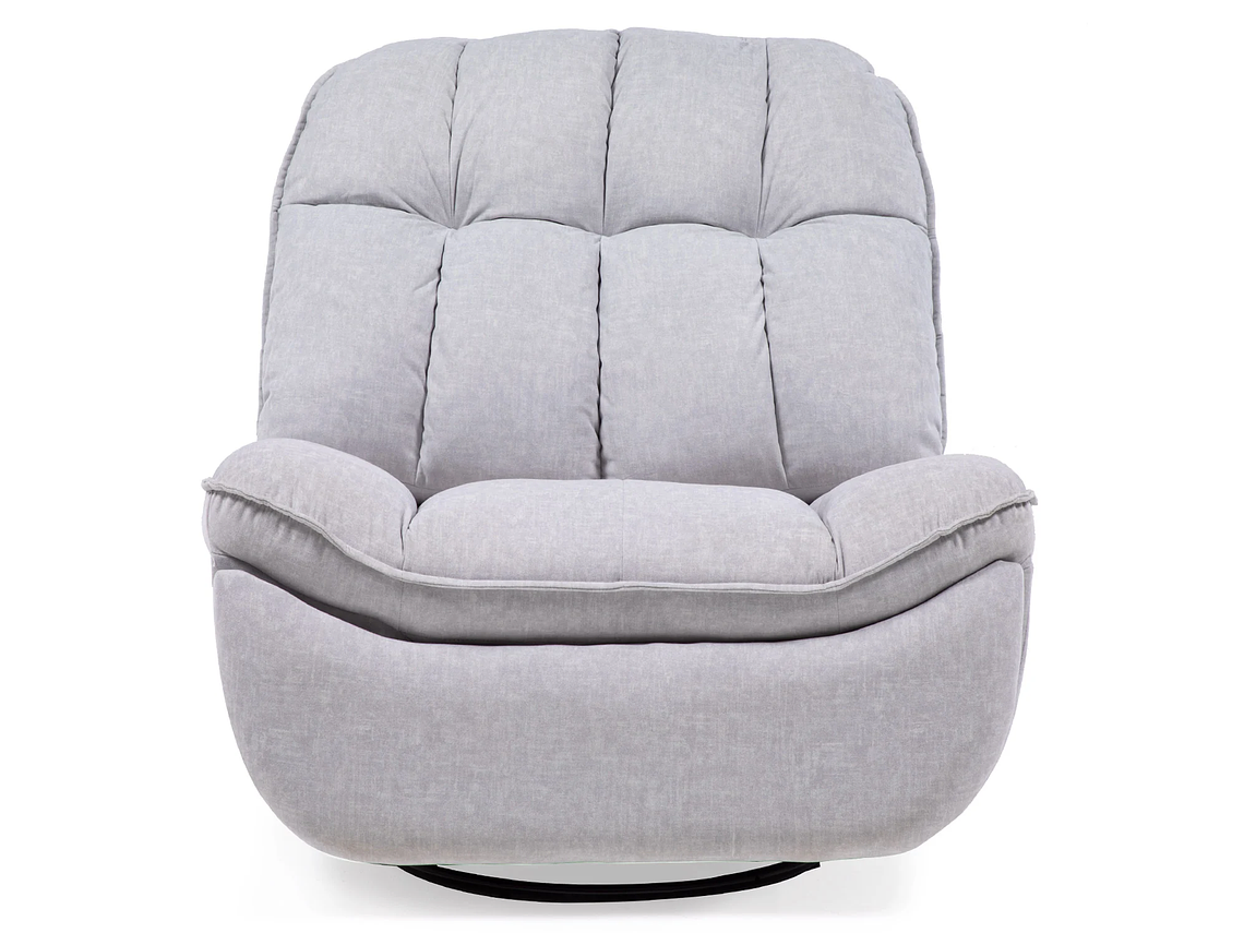 BERGERE VYS SPA MILLENIUM WHITE ACERO FELPA BLANCO INVIERNO MECEDOR GIRATORIO Y RECLINABLE 6