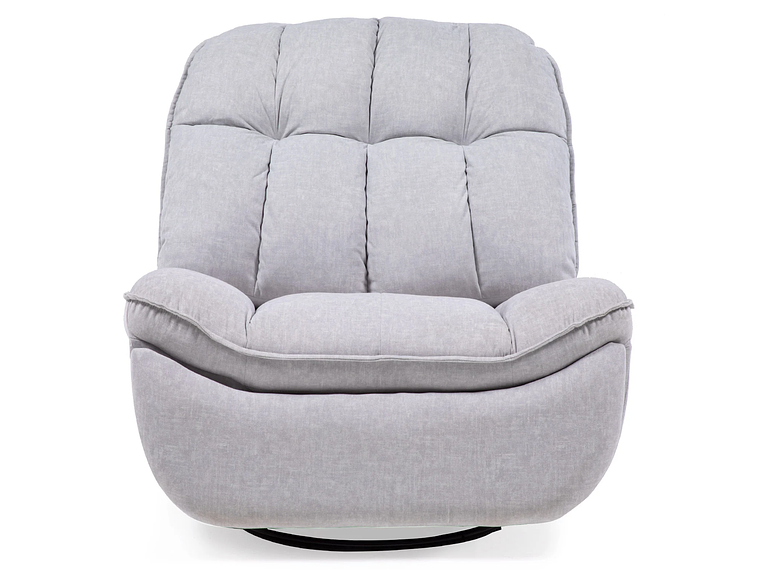 BERGERE VYS SPA MILLENIUM WHITE ACERO FELPA BLANCO INVIERNO MECEDOR GIRATORIO Y RECLINABLE 6