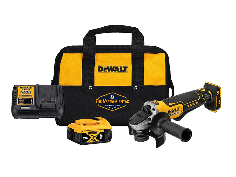 ESMERIL ANGULAR DEWALT 4-1/2 20 V + 1 BAT 5 AH DCG413P1 1